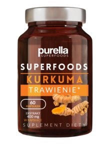 Suplement diety na trawienie KURKUMA 60 kapsuek Purella SUPERSUPLEMENTS Clearance Pictures