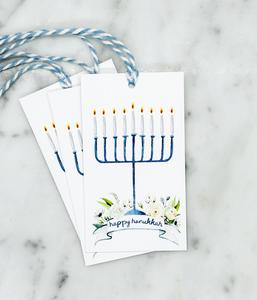 Hanukkah Hang Tags, 10-Count Fashionable