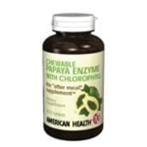 American Health Chewable Papaya Enzyme with Chlorophyll 600 tabs Free Shipping With Paypal