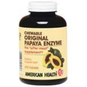 American Health Enzymes Chewable Original Papaya Enzyme 600 tablets With Mastercard For Sale