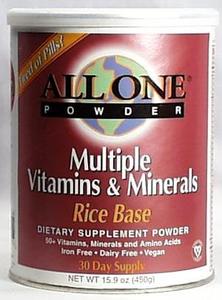 All-One Rice Base Vitamin-Mineral Powder - 15.9 ozs. Cheap Sale Now