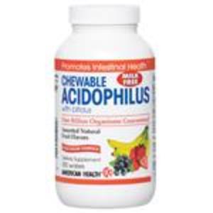 American Health Probiotics Chewable Acidophilus with Bifidus Assorted Flavors 100 Low Cost Cheap Pice