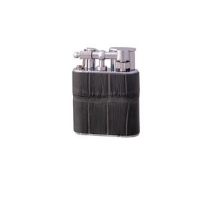 Grey Crocodile Skin Jet Flame Pocket Lighter Shop For Online