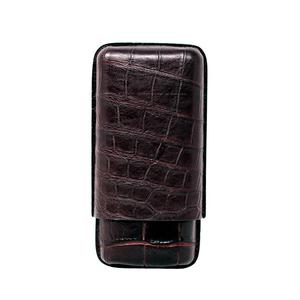 Burgundy Three Cigar Case Get To Buy For Sale