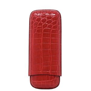 Red Crocodile Two Cigar Case Cheap Geniue Stockist