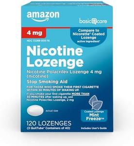 Amazon Basic Care Coated Ice Mint Nicotine Polacrilex Lozenges, 4 mg, Stop Smoking Aid, 120 Count Official Sale Online