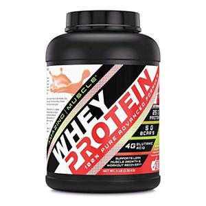 Amazing Muscle 100% Whey Protein Powder *Advanced Formula with Whey Protein Isolate Along with Ultra Filtered Whey Protein Concentrate (Strawberry, 5 Lb) 2025 Unisex Online