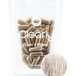 Clearly Lion's Mane Extract - 500mg (60 capsules) Cheap Sale Countdown Package