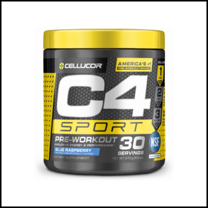 C4 Sport Pre Workout Powder Blue Raspberry | 30 Servings Clearance Best Seller