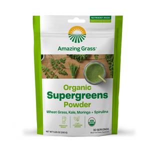 Amazing Grass Super Greens Booster: Greens Powder Smoothie Mix with Spirulina, Moringa, Wheat Grass & Kale Smoothie Booster, Chlorophyll Providing Greens, 30 Servings Finishline Cheap Online
