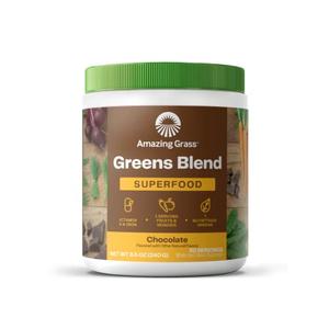 Amazing Grass Greens Blend Superfood: Super Greens Smoothie Mix with Organic Spirulina, Chlorella, Beet Root Powder, Digestive Enzymes & Probiotics, Chocolate, 30 Servings (Packaging May Vary) For Cheap Cheap Online