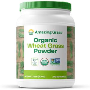 Amazing Grass Wheat Grass Powder: 100% Whole-Leaf Wheat Grass Powder for Energy, Detox & Immunity Support, Chlorophyll Providing Greens, 100 Servings Finishline Online