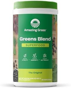 Amazing Grass Greens Superfood Powder: Greens Powder with Digestive Enzymes & Probiotics, Organic Spirulina, Chlorella, and Beet Root Powder, Original, 60 Servings Manchester Sale Online