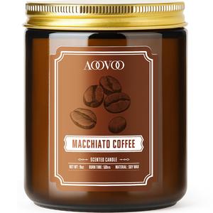 AOOVOO Macchiato Coffee Candle - Soy Wax Candles, Candles for Home Scented, Aromatherapy Candle, Candle for Women, 9 OZ Cheap Sale Comfortable