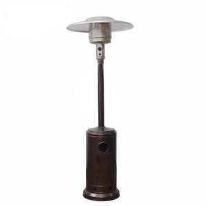 Sunnyvale 48000-BTU Floorstanding Liquid Propane Patio Heater with Wheels | Mocha Brown Color | Commercial Quality Very Cheap