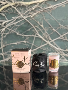Cte Noire Pink Champagne Candle 75g - Pink Glass Crystal Lid Pices Online