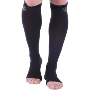 Dominion Active Wide Calf Open Toe 20-30 mmHg Toeless Compression Socks For Men Discount Fashion Style