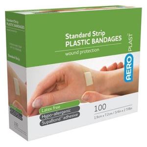 Adhesive Plastic Dressing Strips 72x19mm Box 100 Outlet Brand New Unisex