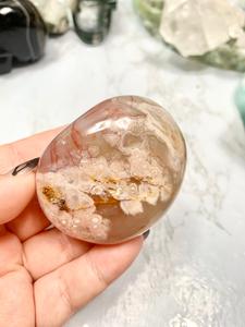 Flower Agate Palm Stone 100% Original Online