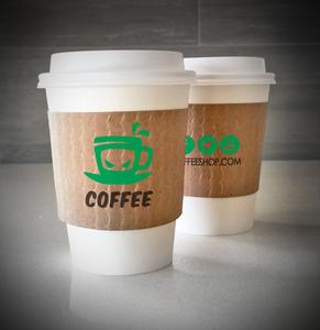 2 COLOR FRONT & 2 COLOR BACK PRINTED COFFEE CUP SLEEVES Outlet Shop Offer