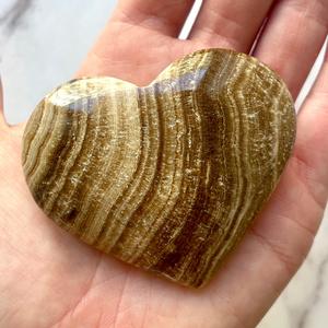 CHOCOLATE CALCITE HEART (2) Outlet Clearance Store
