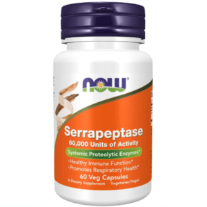 Now Foods Serrapeptase 60 Caps High Quality For Sale