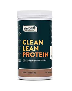 Nuzest - Pea Protein Powder - Clean Lean Protein, Premium Vegan Plant Based Protein Powder, Dairy Free, Gluten Free, GMO Free, Protein Shake, Rich Chocolate, 40 Servings, 2.2 lb Fashionable Online
