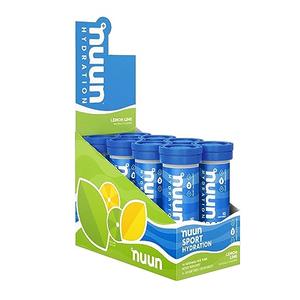 Nuun Sport Electrolyte Tablets for Proactive Hydration, Lemon Lime,10 Servings,(Pack of 8) Free Shipping For Sale