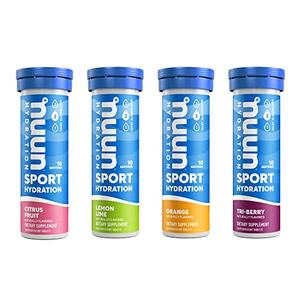 Nuun Sport Electrolyte Tablets for Proactive Hydration, Mixed Citrus Berry Flavors, 4 Pack (40 Servings) Cheap Sale Choice