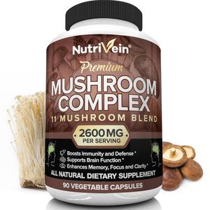 NUTRIVEIN Mushroom Supplement - 2500 mg, 90 Capsules Sale Lowest Pice