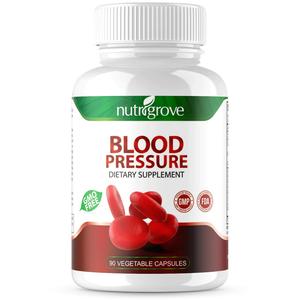 nutrigrove Blood Pressure Dietary Supplement 90 Vegetable Capsules of Natural high Blood Pressure Outlet For Sale