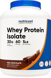 Nutricost Whey Protein Isolate Powder (Milk Chocolate) 5LBS Sale Real
