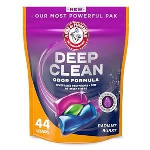ARM & HAMMER Deep Clean Odor Formula Laundry Detergent Power Paks, 44 ct. Discount Huge Surprise