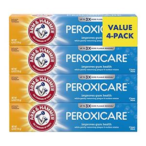 Arm & Hammer Peroxicare Toothpaste, Clean Mint Flavor, Improves Gum Health, 6.0oz (4-Pack) Fashion Style Online