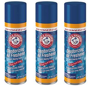 Arm & Hammer 3320094170 Baking Soda Air Freshener, Aerosol, Light Fresh Scent, 7oz (3) Order