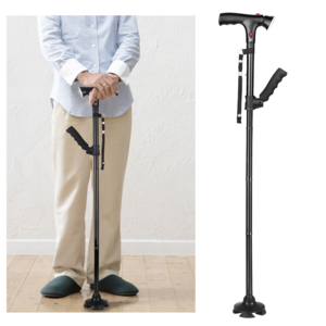 Collapsible Cane with LED Light and Alarm Button Excellent Sale Online