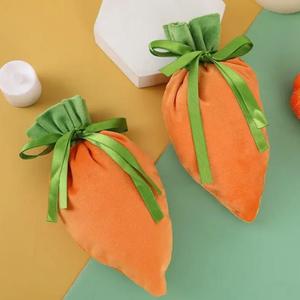 Carrot Velvet Gift Bag Set of 5 Get Authentic For Sale