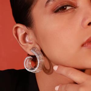"Vicenza" Diamond C-Clips Cheap Pice Outlet