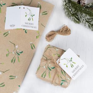 Christmas Wrapping Paper With Twine and Tag 2025 Unisex Cheap Pice