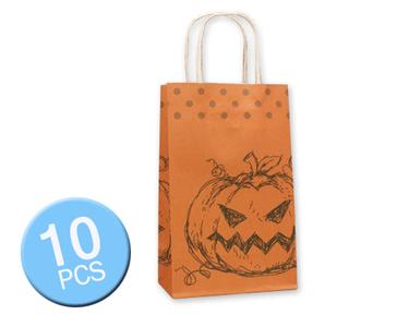 10 Pcs Halloween 2016 Party Favor Paper Gift Bags - Pumpkin Discount High Quality