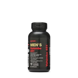 GNC Men's Yohimbe Supplement 451 mg, 60 Capsules Free Shipping For Nice
