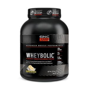 GNC AMP Wheybolic | Targeted Muscle Building and Workout Support Formula | Pure Whey Protein Powder Isolate with BCAA | Gluten Free | 25 Servings | Banana Milkshake Outlet Store Cheap Pice