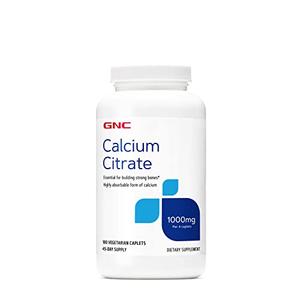 GNC Calcium Citrate 1000 mg, 180 Vegetarian Caplets Clearance Reliable