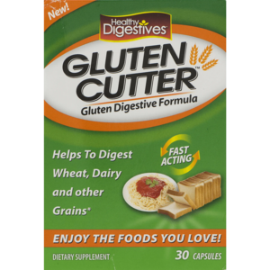 GLUTEN CUTTER Healthy Digestives Gluten Cutter, Dietary Supplement, 30 Capsules Each (Pack of 3) Cost For Sale