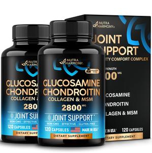 Glucosamine | Chondroitin | MSM | Collagen - 2800 mg Joint Support Supplement - Made in USA - FSA HSA Eligible - Cartilage Health, Mobility & Strength - Flexibility Nutritional Vitamins, 120 Capsules Clearance Buy