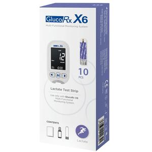 GLUCORX X6 Lactate Test Strips (10) Cheap Best Pices