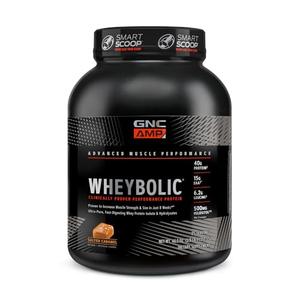 GNC AMP Wheybolic Protein Powder | Targeted Muscle Building and Workout Support Formula | Pure Whey Protein Powder Isolate with BCAA | Gluten Free | Salted Caramel | 25 Servings Cheap Good Selling