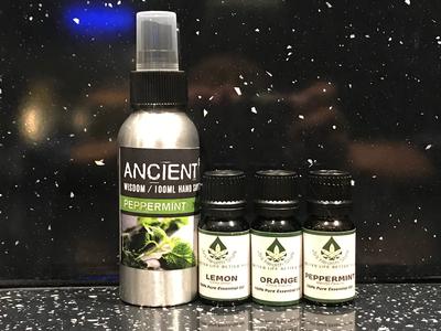 Aromatherapy Hand Spray 75% Isopropyl (Peppermint)x 3 Oils(LIMITED STOCK)!!! Clearance Nicekicks