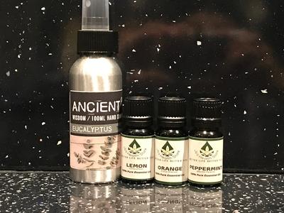 Aromatherapy Hand Spray 75% Isopropyl Alcohol(Eucalyptus)x 3 Oils(LIMITED STOCK)!!! 100% Original Cheap Pice