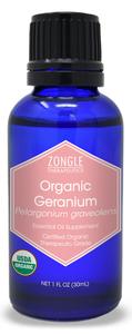 Zongle USDA Certified Organic Geranium Essential Oil, Safe To Ingest, Pelargonium Graveolens, 1 oz Cheapest Pice